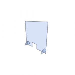 SCHERMO PLEX. DA TAVOLO 03 CON PASSACARTE